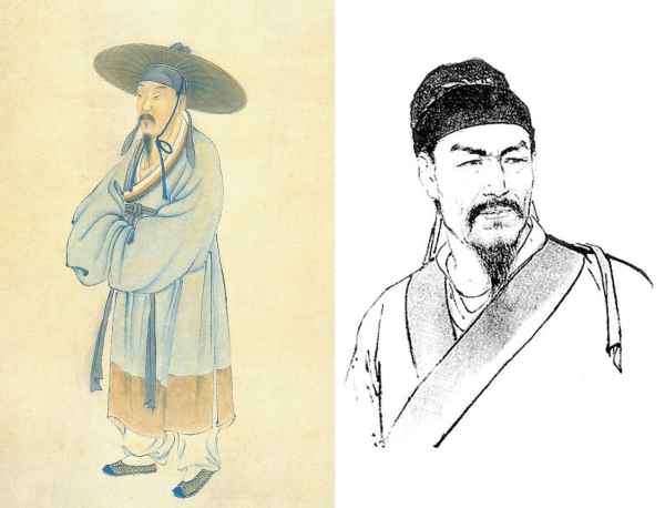 Portraits of Lu You and Xin Qiji