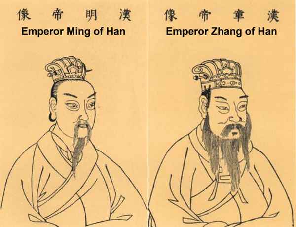 Portraits of Emperors Ming and Zhang