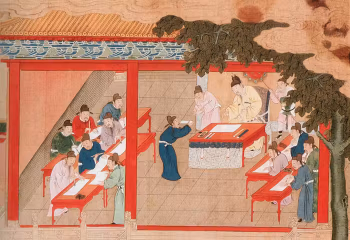An illustration of the Palace Examination, Song Dynasty
