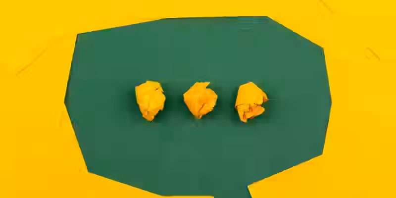 Speech bubble made of paper